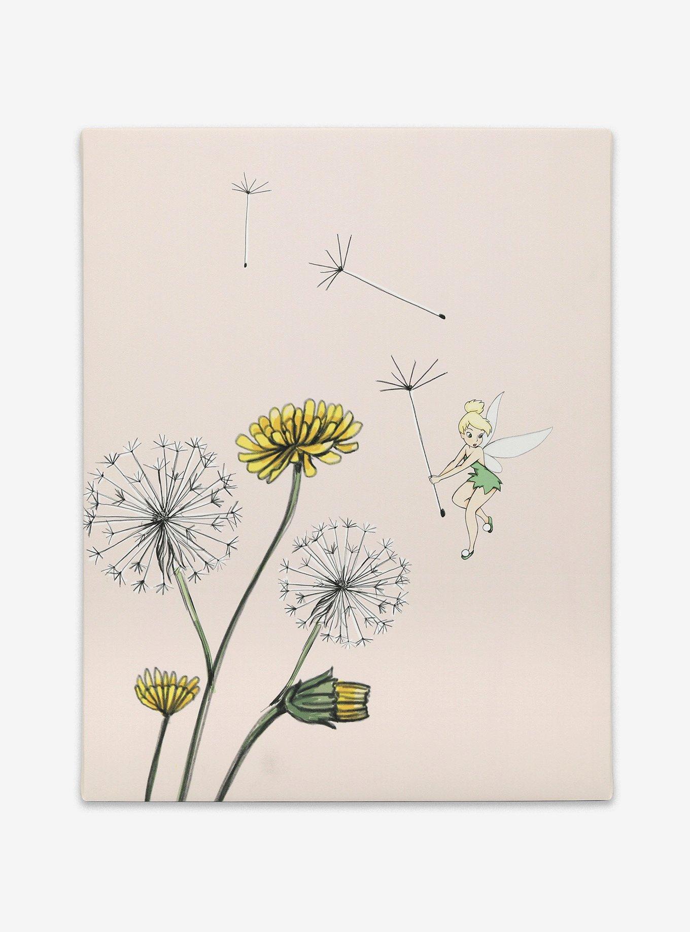 Disney Tinker Bell Flowers Canvas Wall Décor, , hi-res