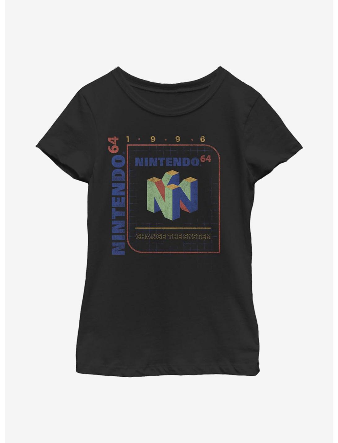 Nintendo Project Reality Youth Girls T-Shirt, BLACK, hi-res