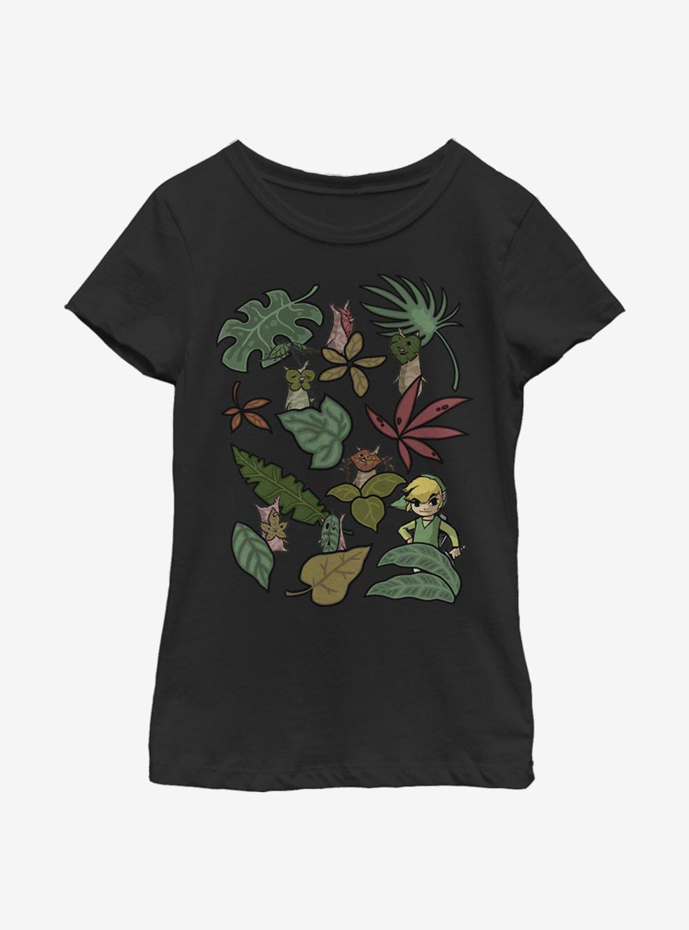 Nintendo The Legend Of Zelda Leafy Link Youth Girls T-Shirt, , hi-res
