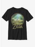 Nintendo The Legend Of Zelda Korok Forest Youth T-Shirt, BLACK, hi-res