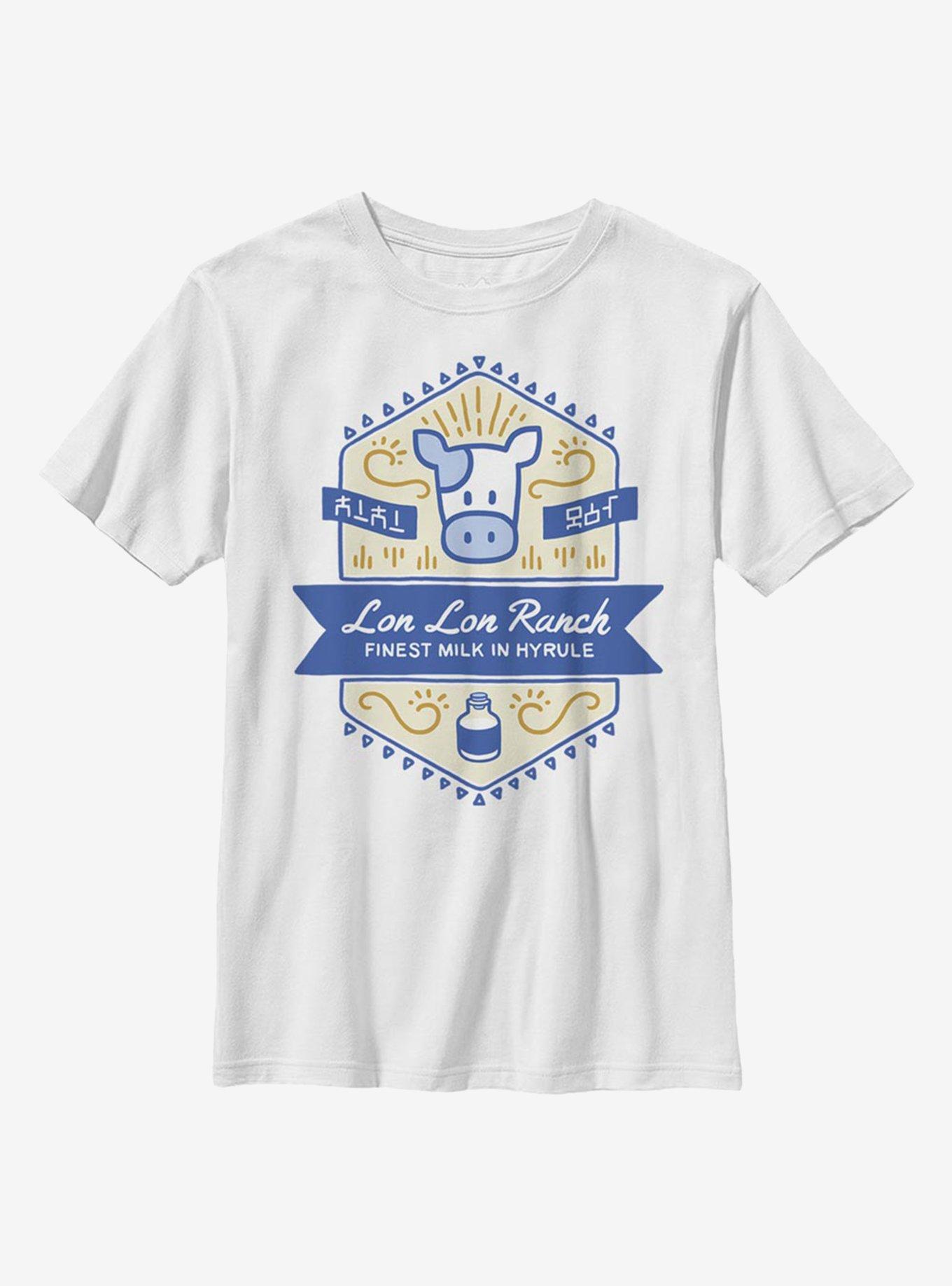 Nintendo The Legend Of Zelda Lon Lon Ranch Youth T-Shirt, WHITE, hi-res