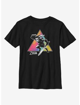 Nintendo The Legend Of Zelda Tie Dye Link Silhouette Youth T-Shirt, , hi-res
