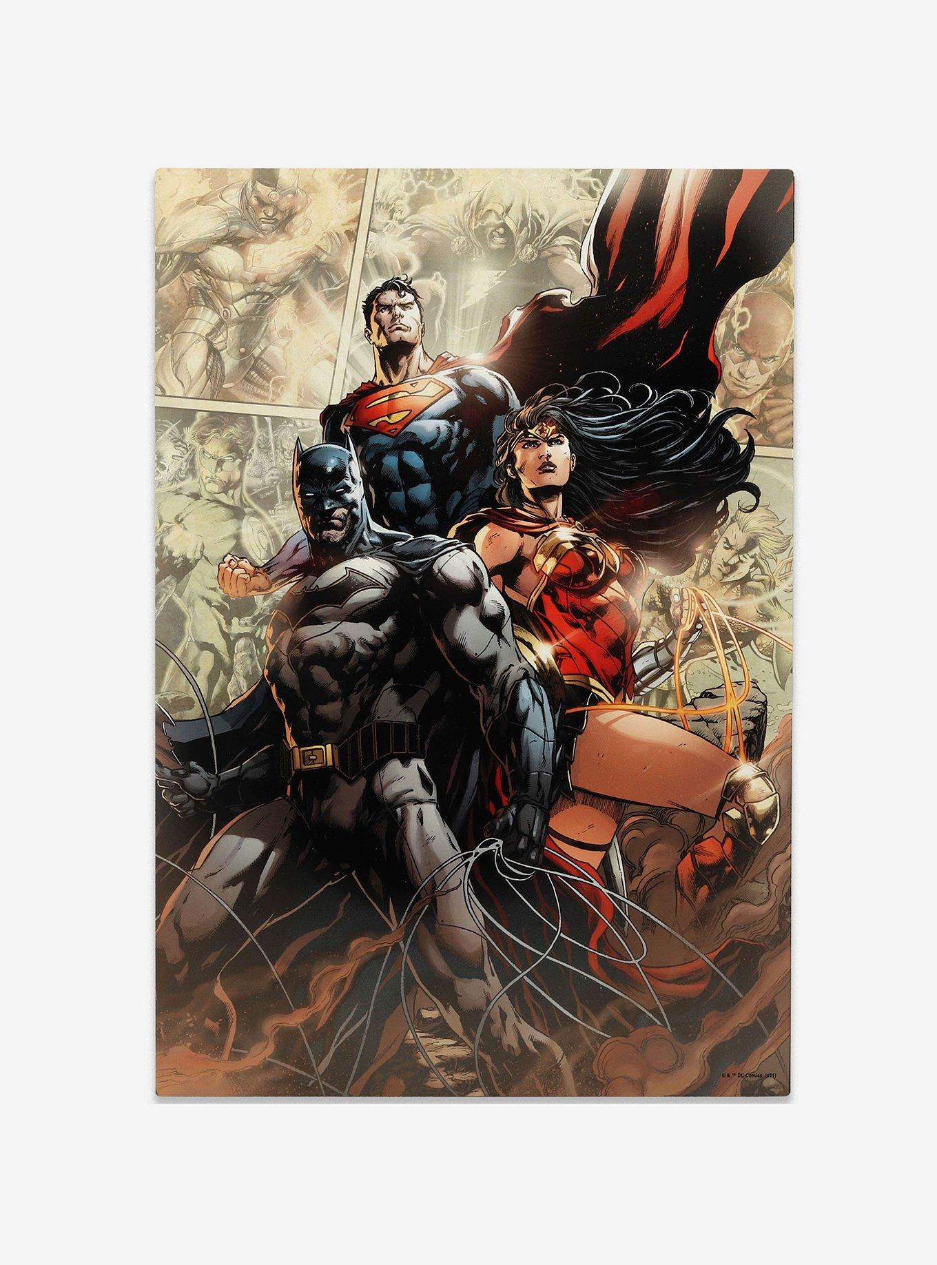 DC Comics Justice League Wood Wall D&eacute;cor, , hi-res