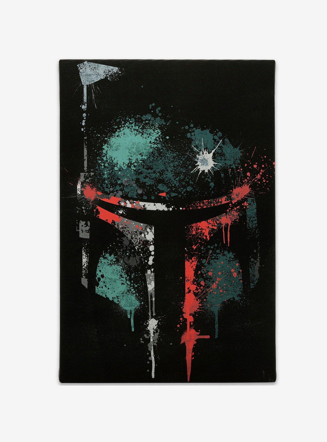 Star Wars Boba Fett Canvas Wall D&eacute;cor, , hi-res