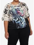 Her Universe Marvel Venom Wash Girls Crop T-Shirt Plus Size, MULTI, hi-res