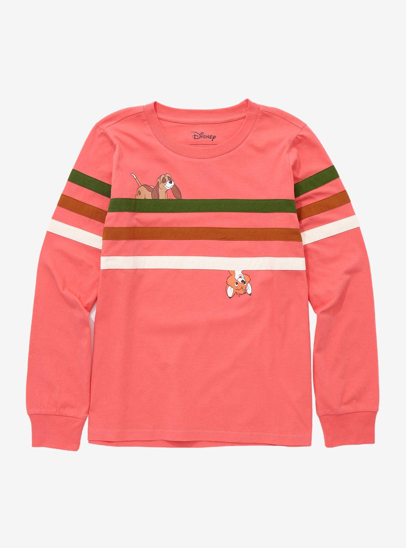 Disney The Fox And The Hound Stripe Long-Sleeve T-Shirt, MULTI, hi-res