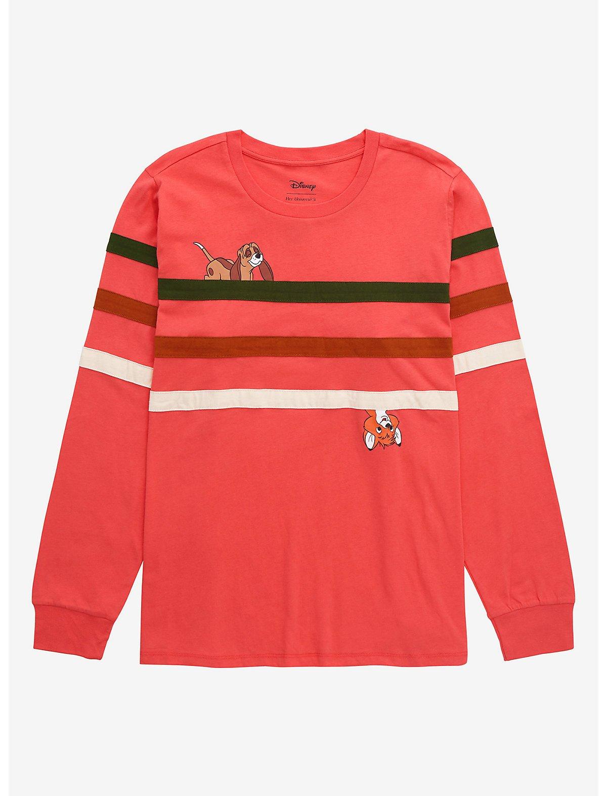 Disney The Fox And The Hound Stripe Long-Sleeve T-Shirt Plus Size, MULTI, hi-res