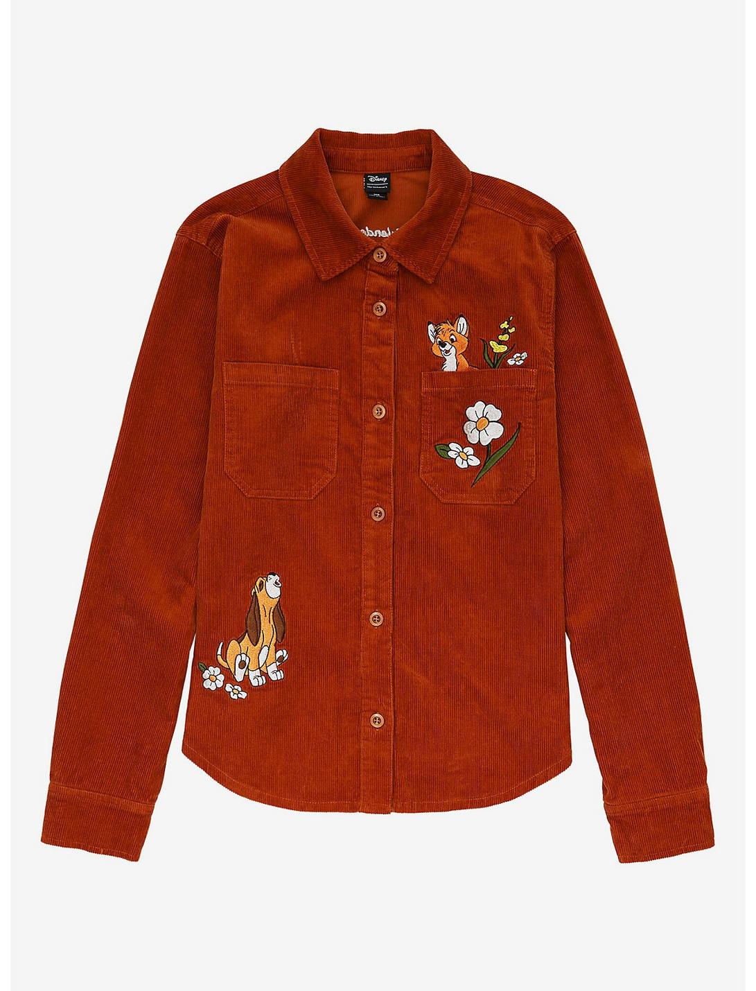 Her Universe Disney The Fox And The Hound Always Be Friends Corduroy Shacket, MULTI, hi-res