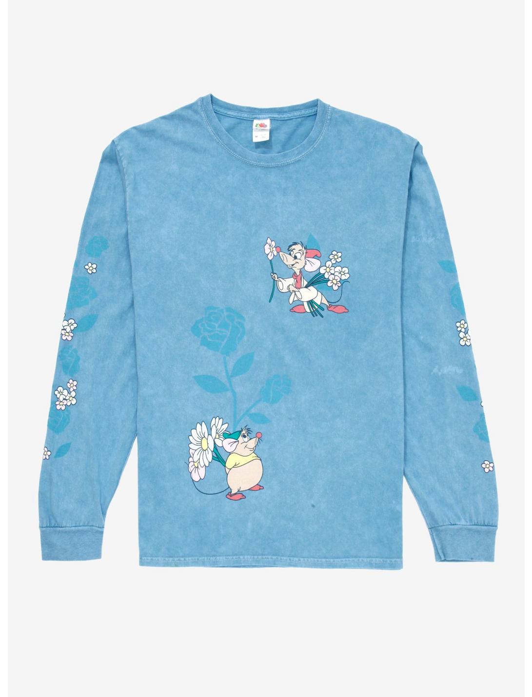 Disney Cinderella Jaq & Gus with Flowers Long Sleeve T-Shirt - BoxLunch ...
