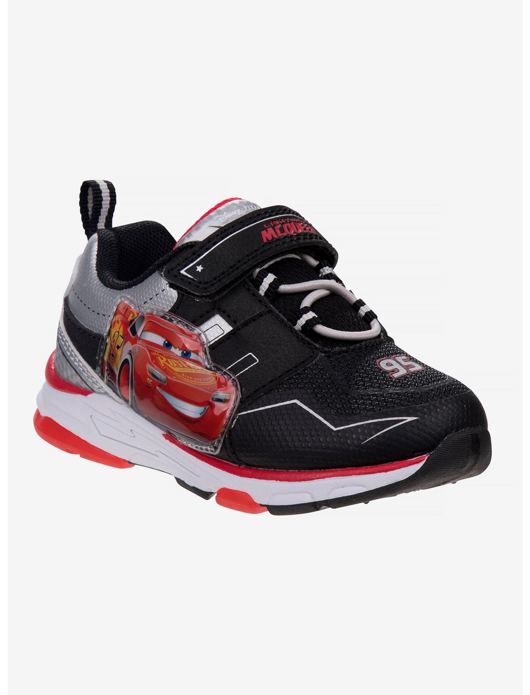 Disney Pixar Cars Boys Red Lights Sneakers, BLACK, hi-res