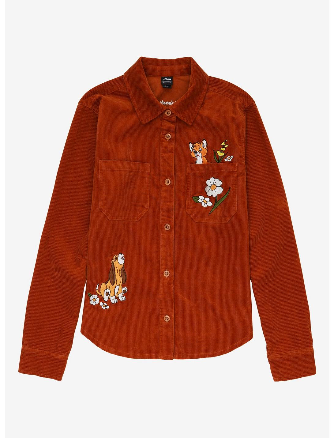 Her Universe Disney The Fox and the Hound Always Be Friends Corduroy Shacket, BROWN, hi-res