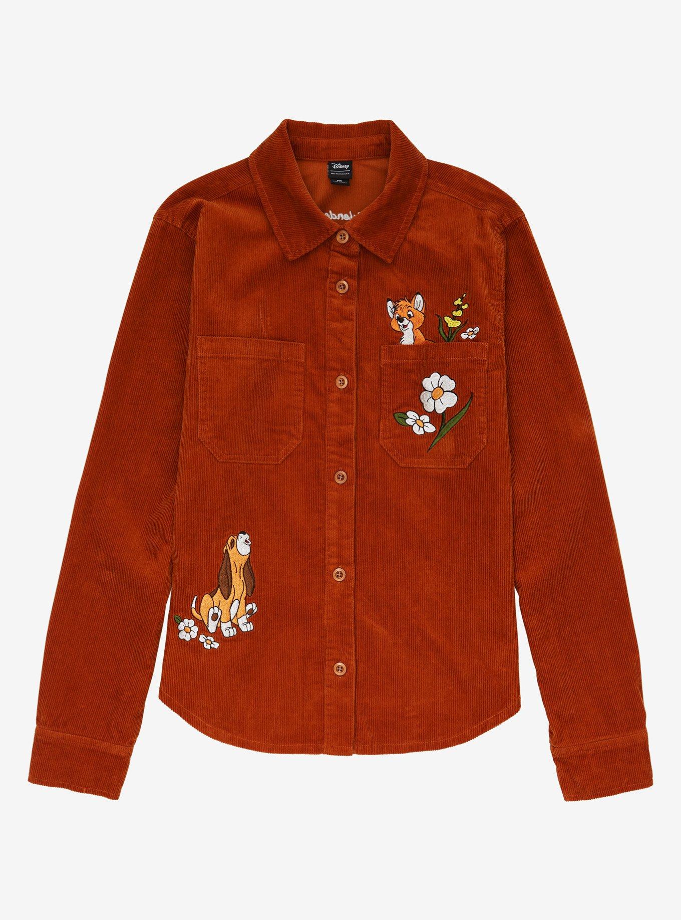 Her Universe Disney The Fox and the Hound Always Be Friends Corduroy Shacket, BROWN, hi-res