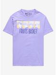 Fruits Basket Boys Group Panel Portrait T-Shirt - BoxLunch Exclusive, LAVENDER, hi-res