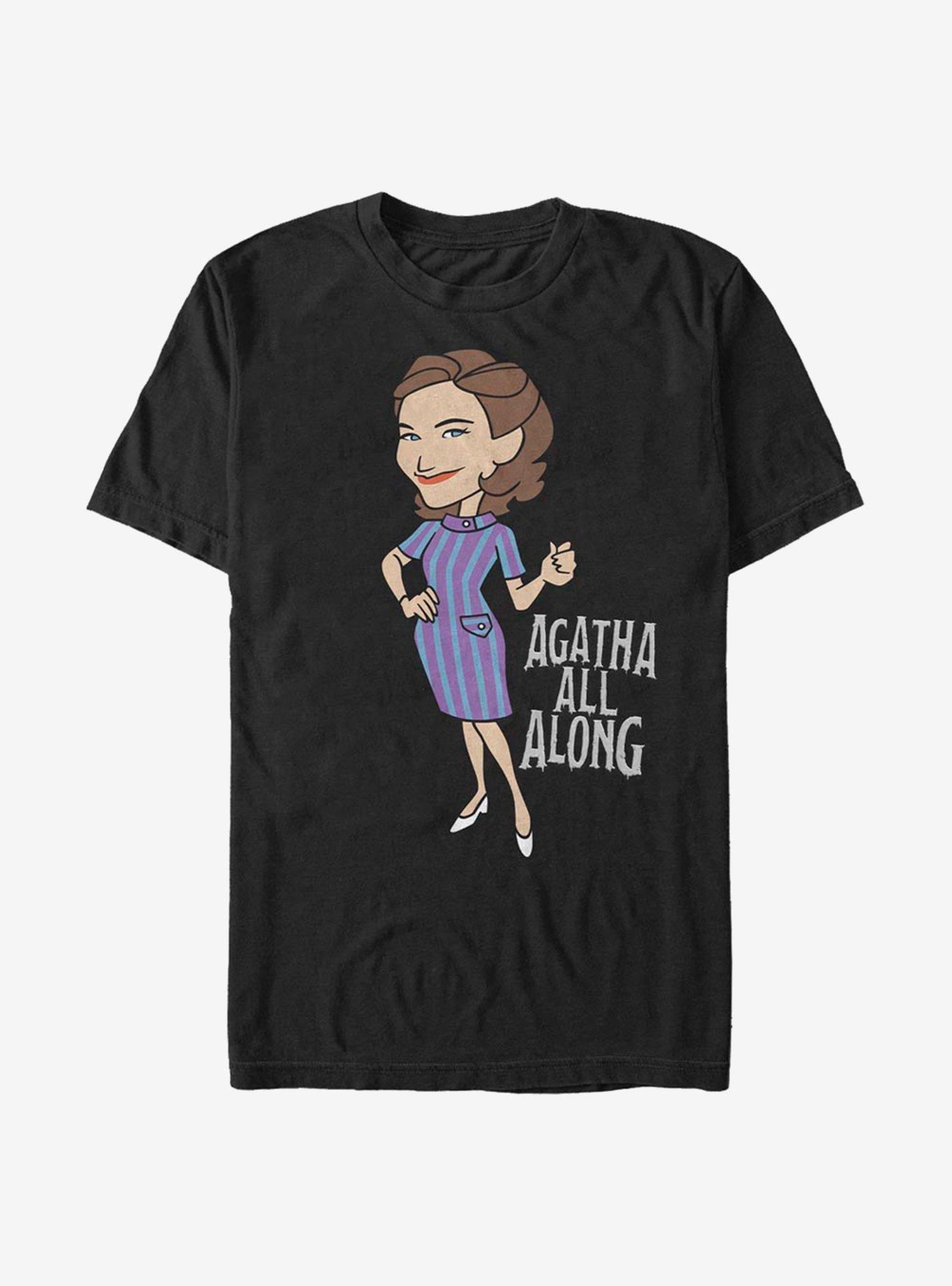 Marvel WandaVision Agatha All Along Cartoon Heavyweight T-Shirt