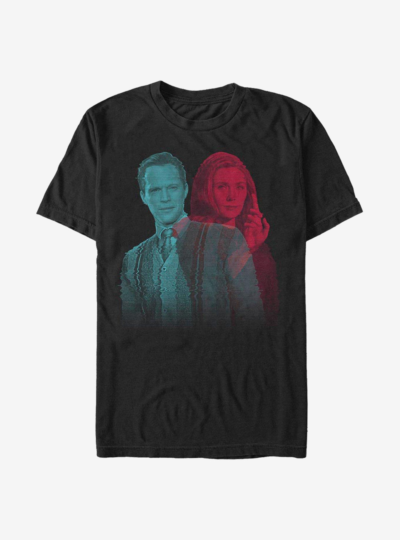 Marvel WandaVision Glitchy Overlay Wanda Vision Heavyweight T-Shirt