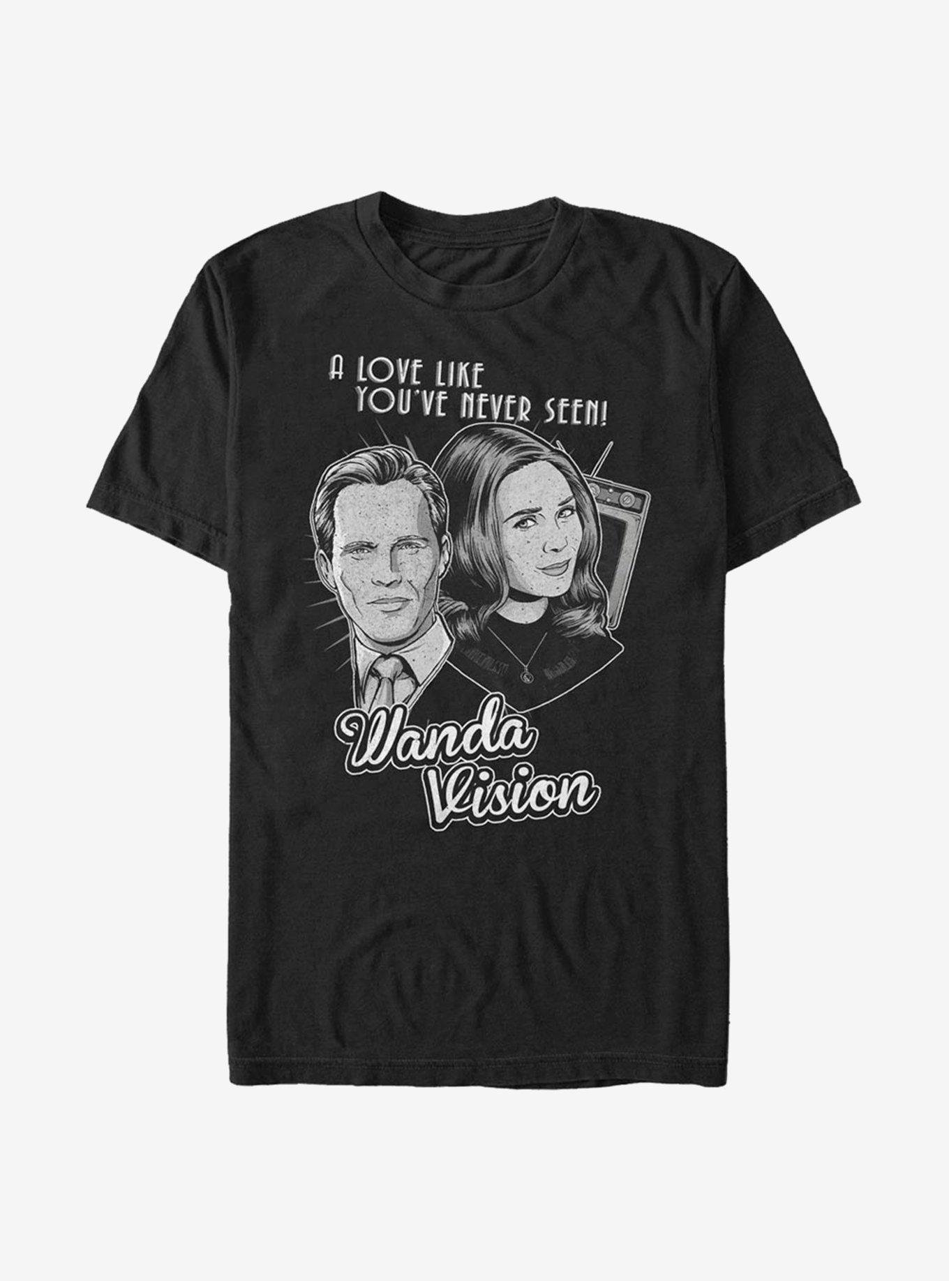 Extra Soft Marvel WandaVision Monochrome Wanda T-Shirt, BLACK, hi-res