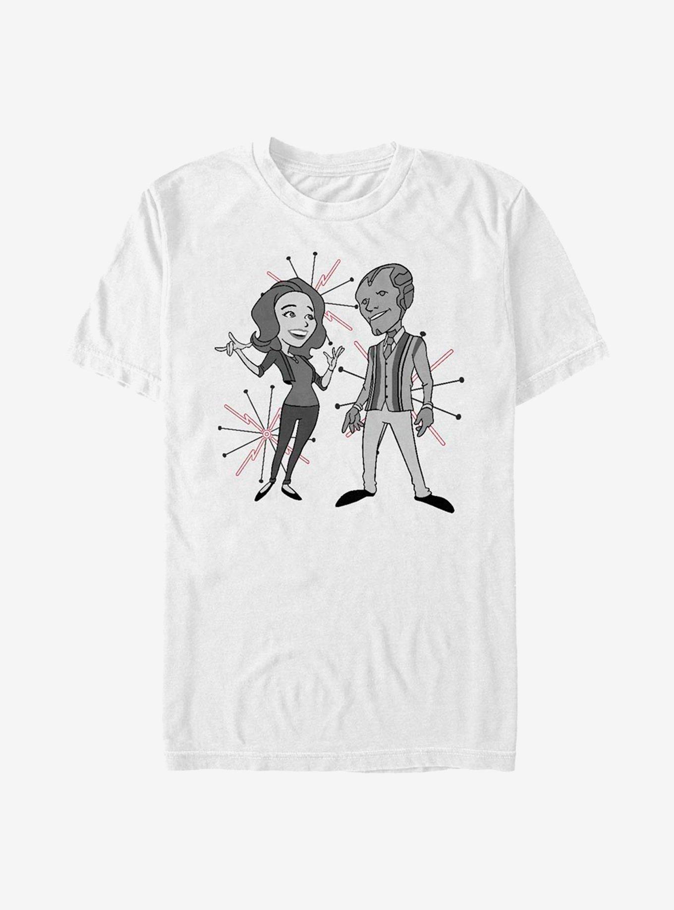 Extra Soft Marvel WandaVision The Couple T-Shirt, WHITE, hi-res