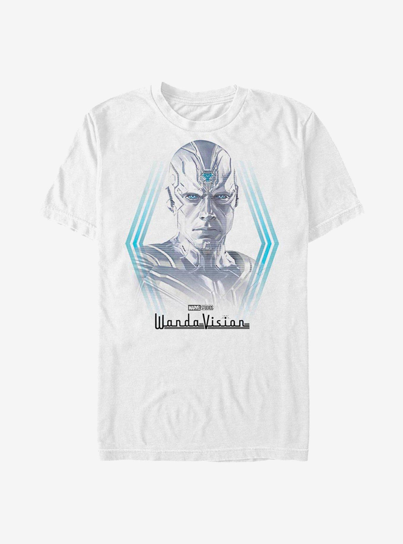 Extra Soft Marvel WandaVision Vision Online T-Shirt, WHITE, hi-res