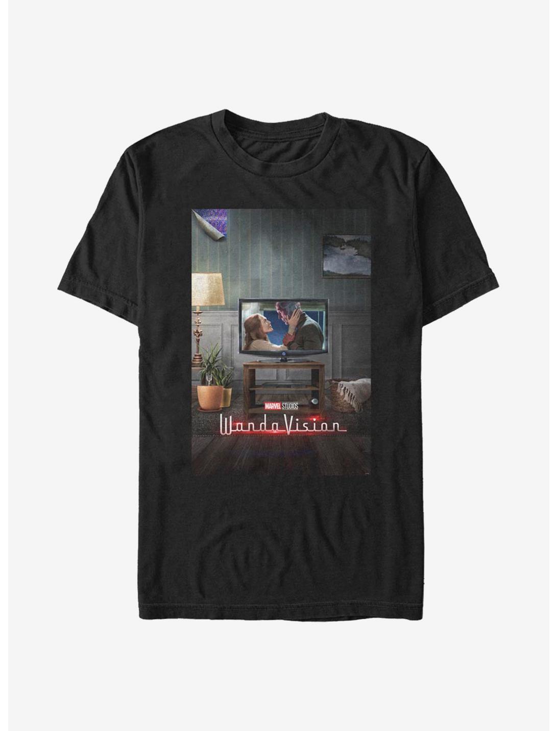 extra Soft Marvel WandaVision WV Poster 00's T-Shirt, BLACK, hi-res