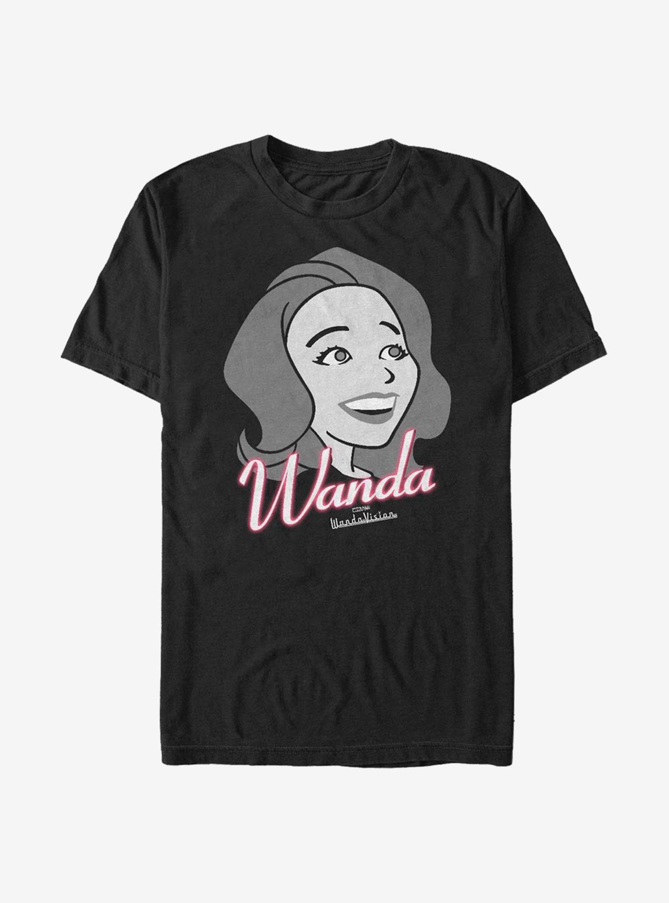 Extra Soft Marvel WandaVision Wanda Smiles T-Shirt, BLACK, hi-res