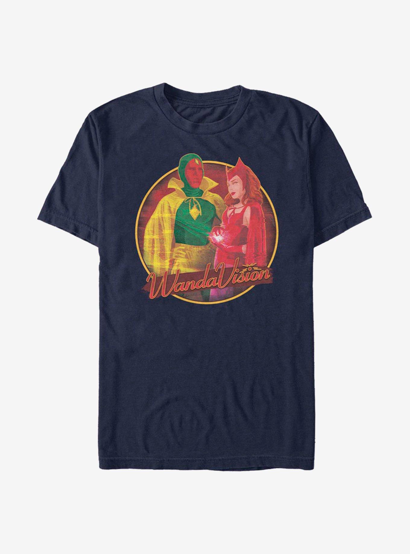 Extra Soft Marvel WandaVision Who Is This T-Shirt, NAVY, hi-res