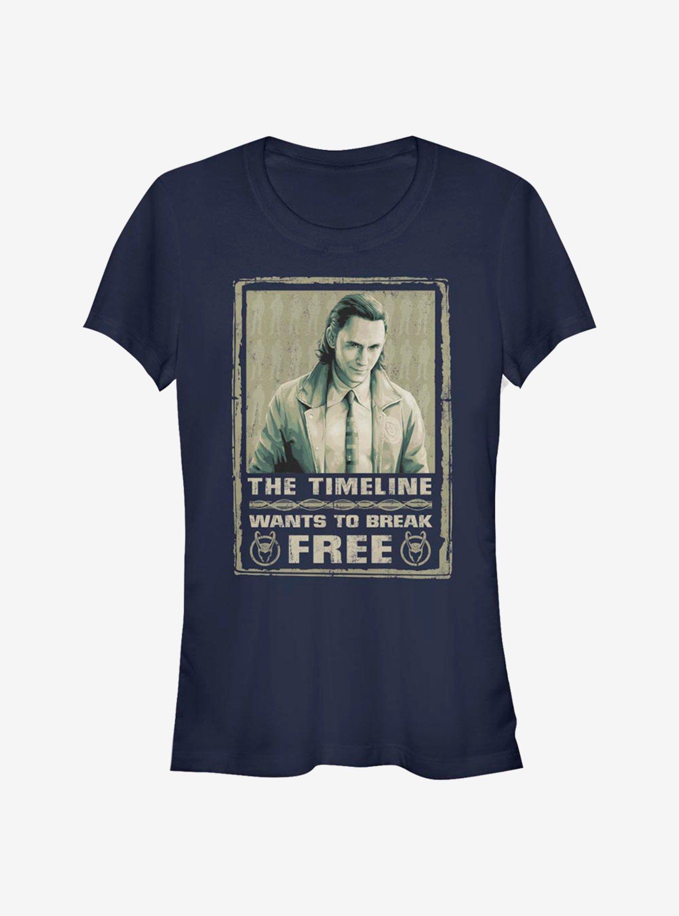 Marvel Loki Break Free Girls T-Shirt, NAVY, hi-res