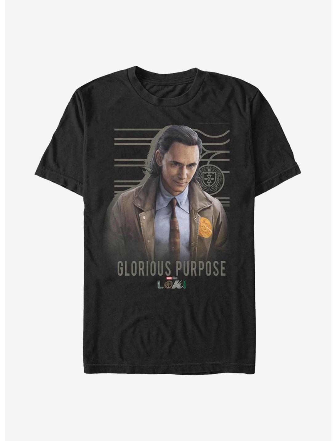 Marvel Loki Glorious Purpose T-Shirt, BLACK, hi-res
