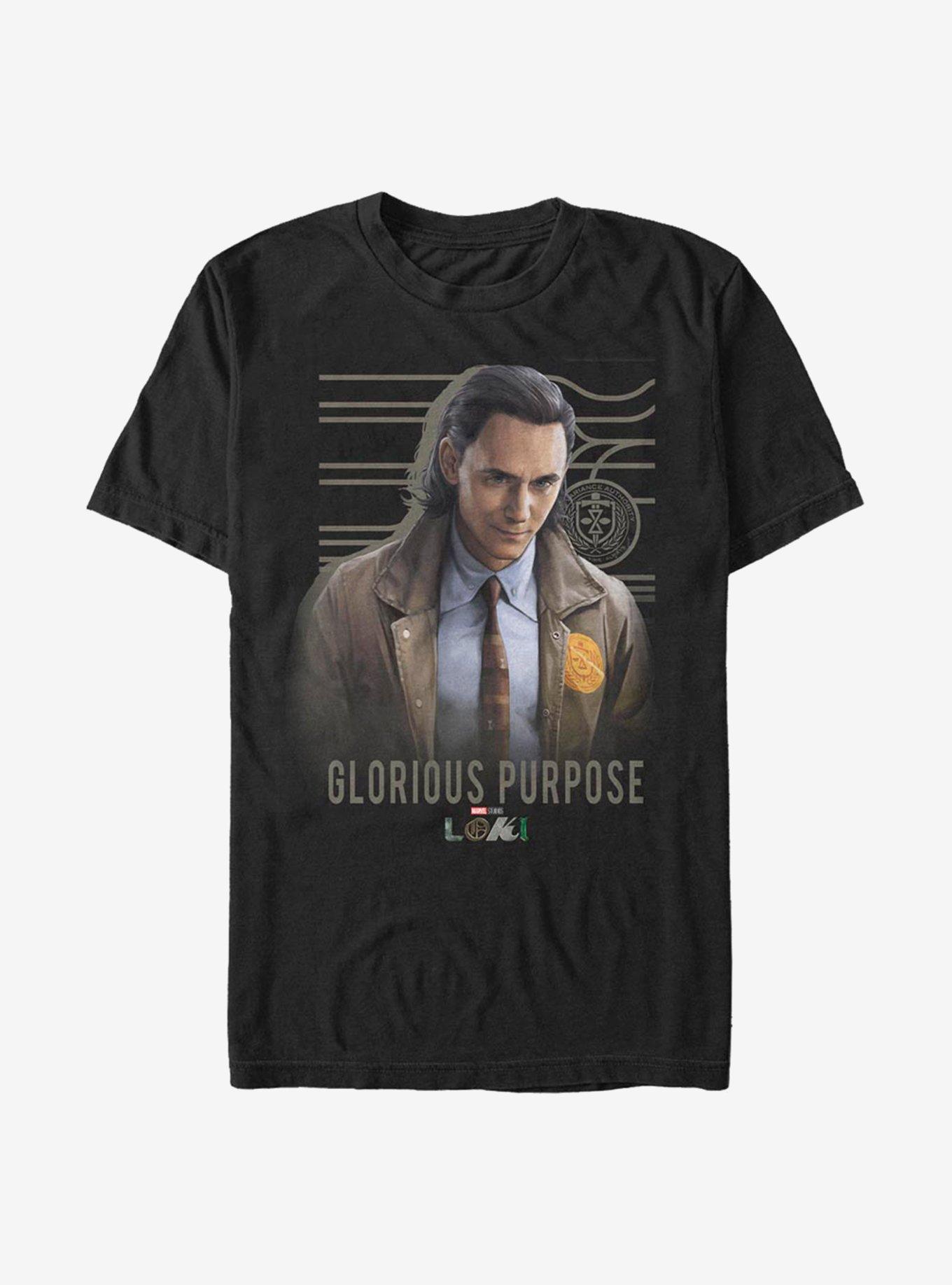 Marvel Loki Glorious Purpose T-Shirt, BLACK, hi-res