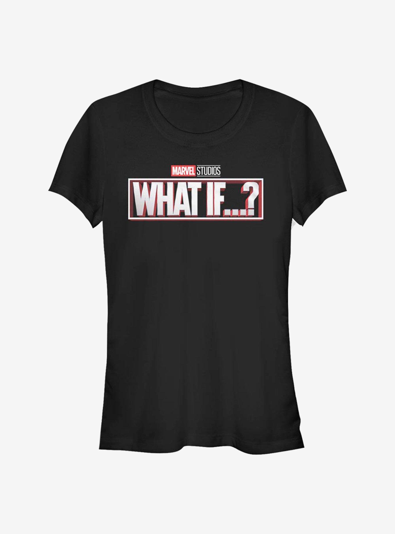 Marvel What If...? Logo Girls T-Shirt, BLACK, hi-res