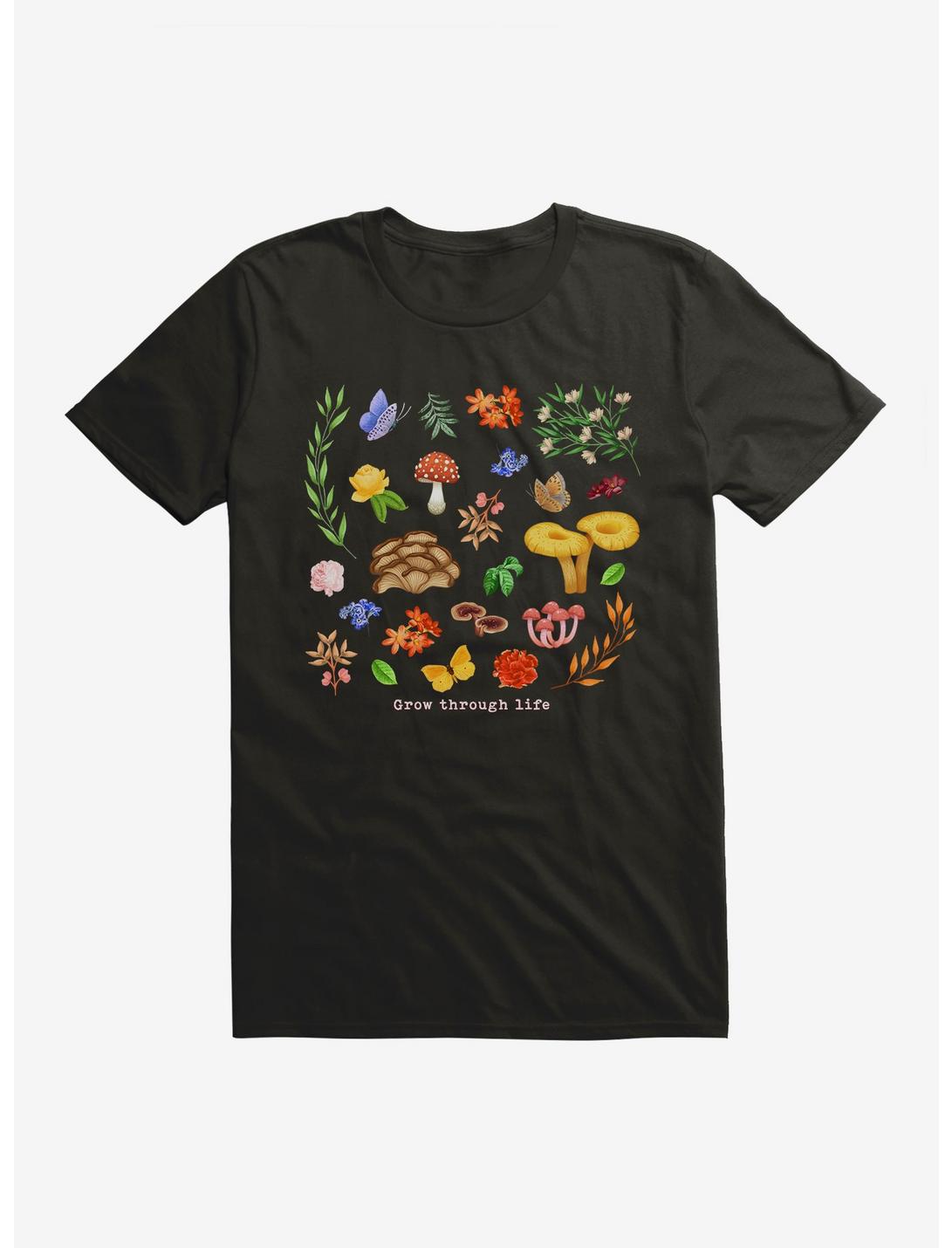 Mushroom Grow Life T-Shirt, BLACK, hi-res