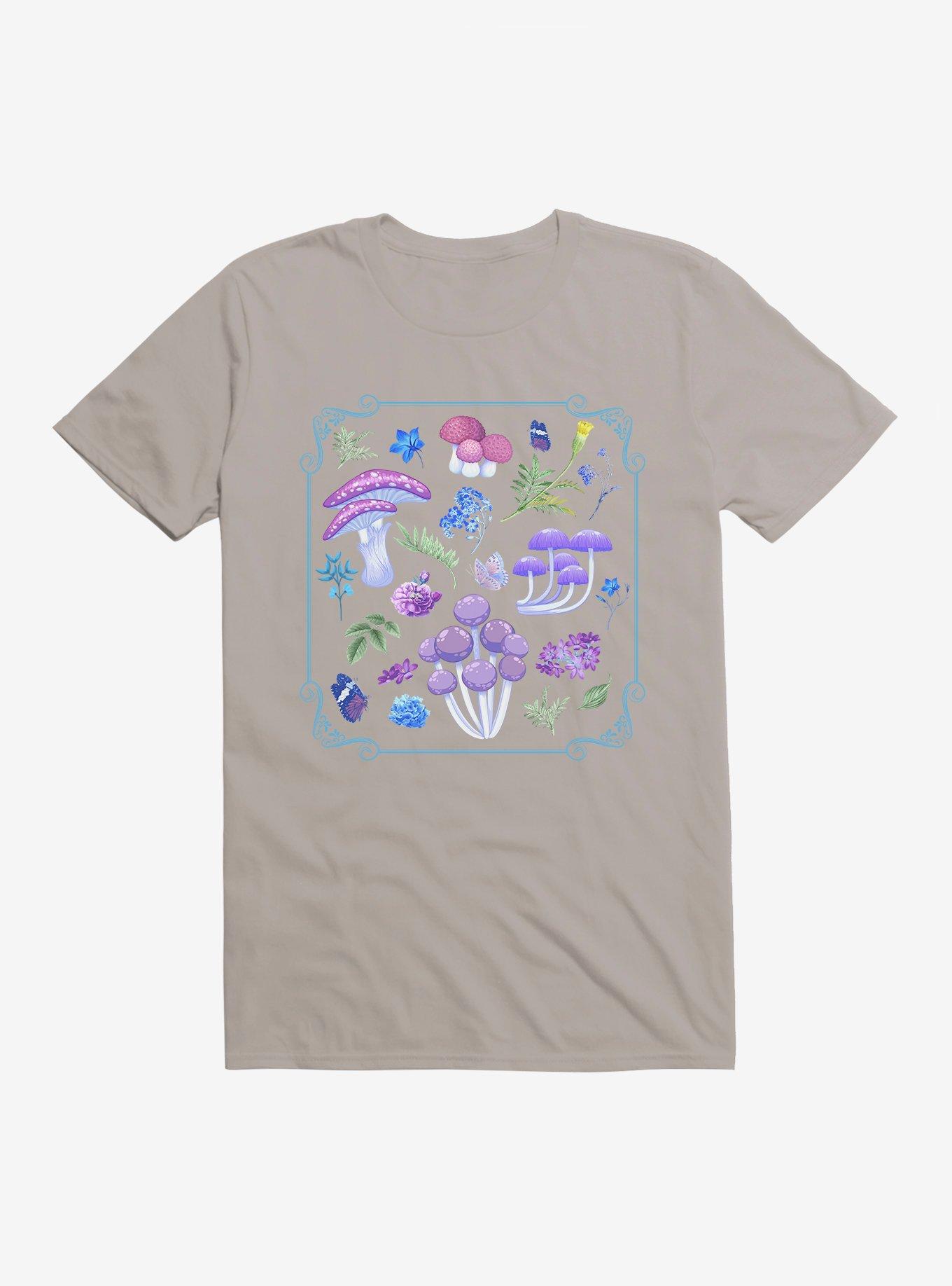 Mushroom Purple Haze T-Shirt, LIGHT GREY, hi-res