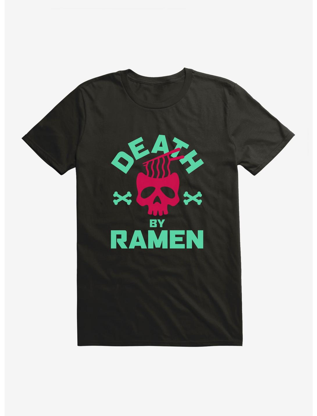 Death By Ramen T-Shirt, BLACK, hi-res