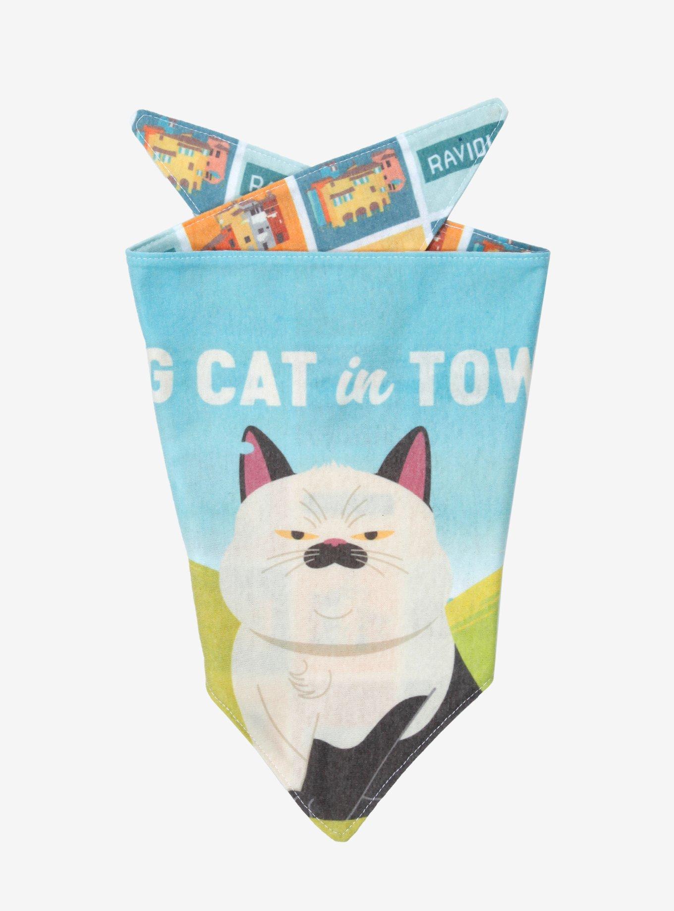 Disney Pixar Luca Big Cat in Town Reversible Pet Bandana - BoxLunch Exclusive, MULTI, hi-res