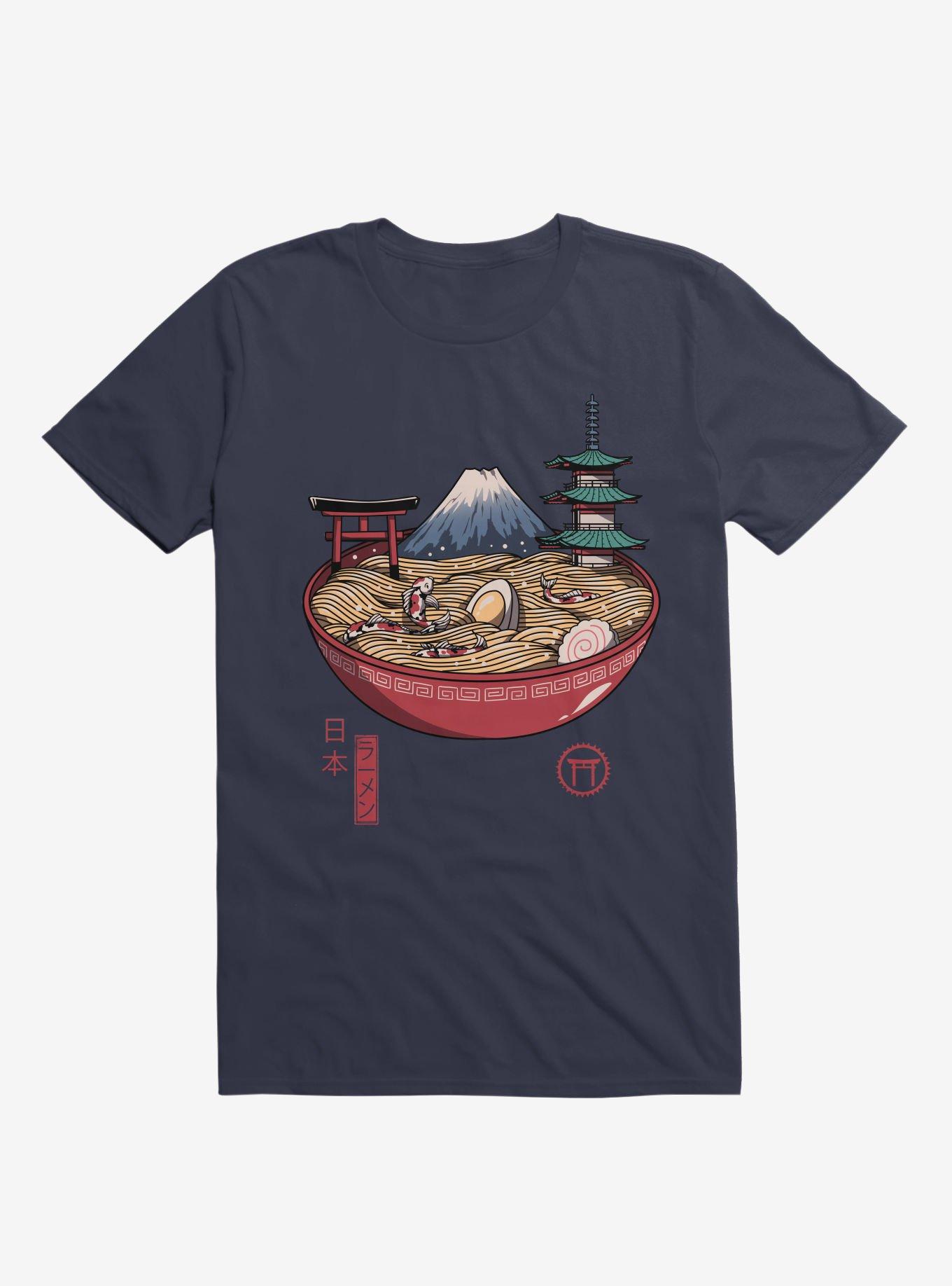 A Japanese Ramen T-Shirt, NAVY, hi-res
