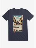 Ancient Moth Ukiyo-E T-Shirt, NAVY, hi-res