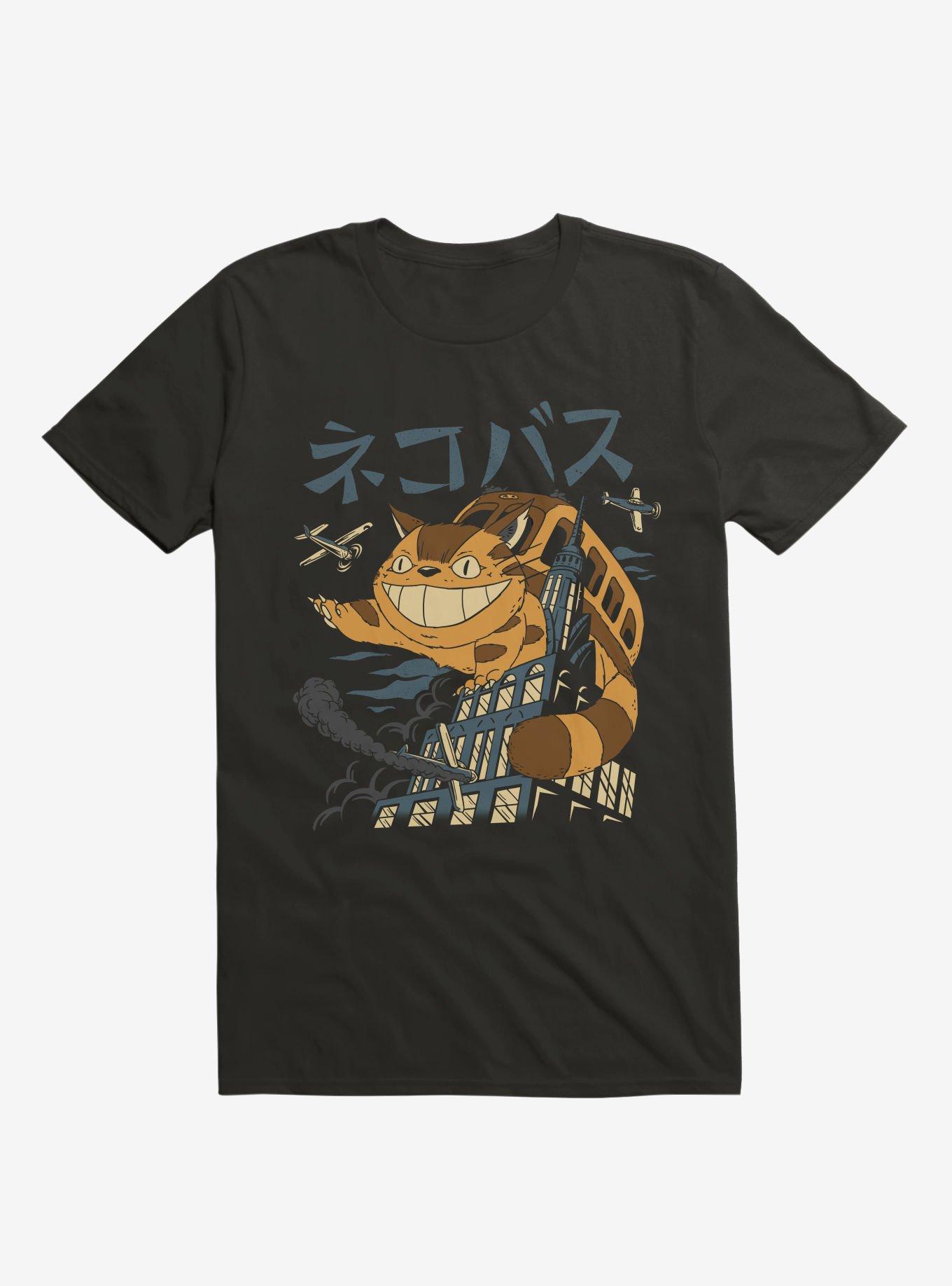 Cat Bus Kong T-Shirt, BLACK, hi-res