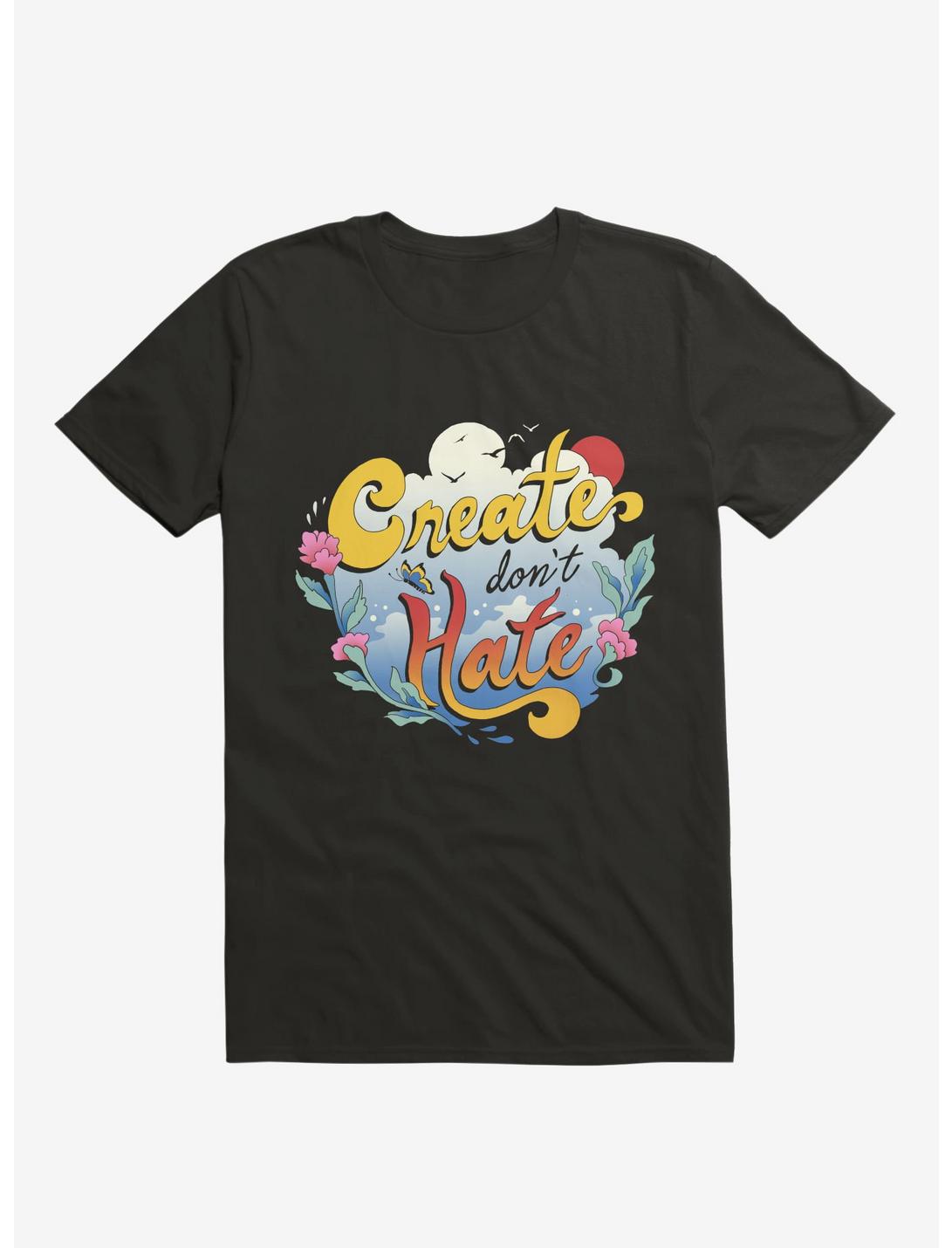 Create Don't Hate T-Shirt, BLACK, hi-res