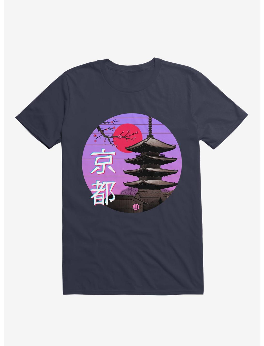 Kyoto Wave T-Shirt, NAVY, hi-res