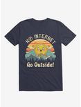 No Internet Vibes! T-Shirt, NAVY, hi-res