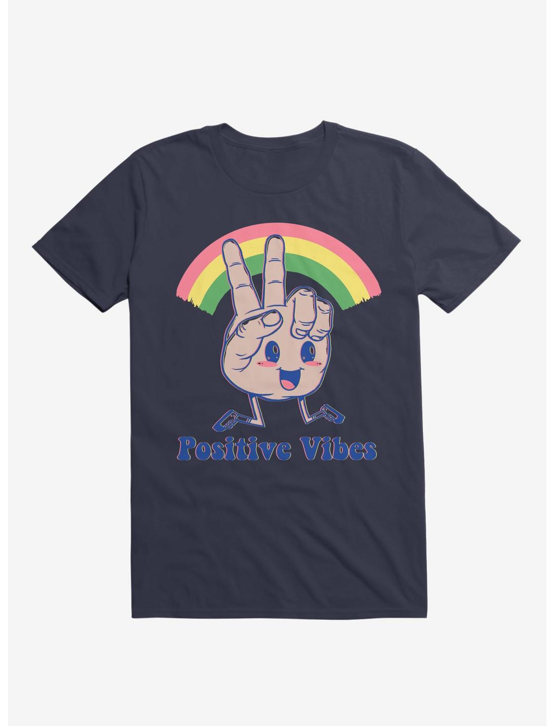 Positive Vibes T-Shirt, NAVY, hi-res