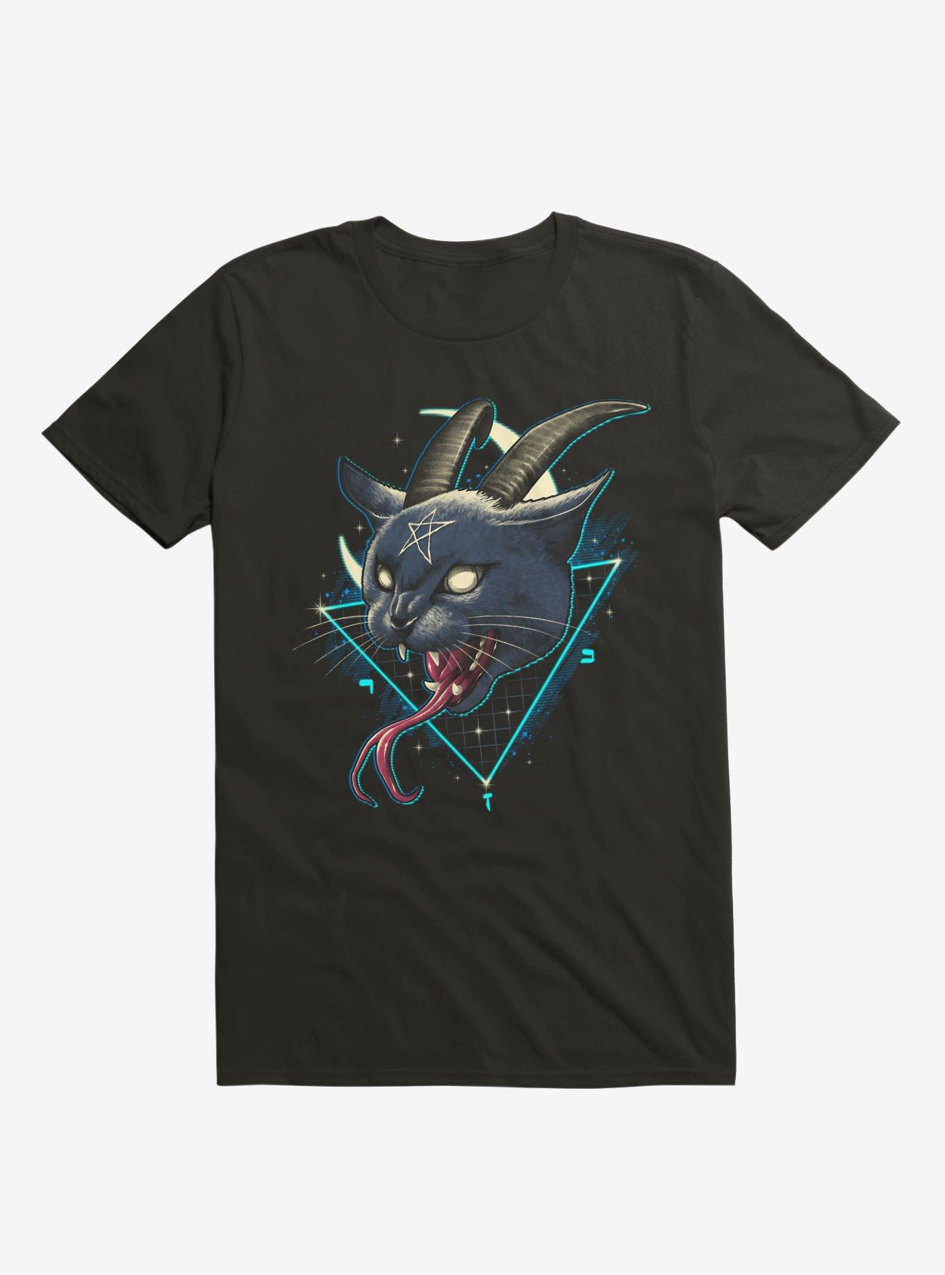 Rad Devil Cat T-Shirt, BLACK, hi-res