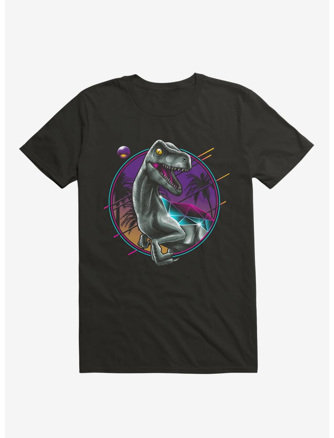 Rad Velociraptor T-Shirt, BLACK, hi-res