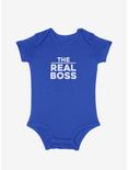 Mommy & Me The Real Boss Infant Bodysuit, ROYAL, hi-res
