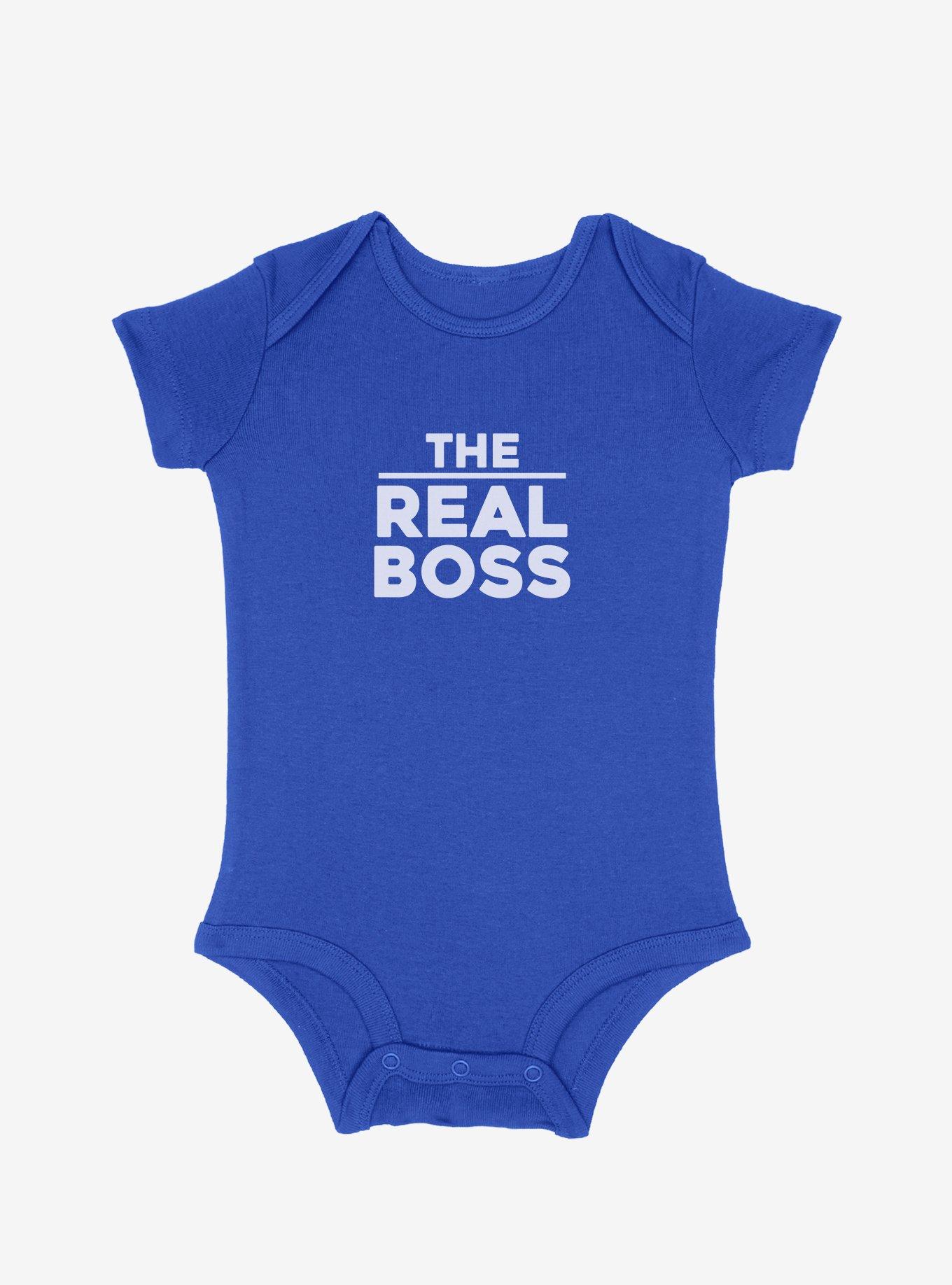 Mommy & Me The Real Boss Infant Bodysuit, ROYAL, hi-res