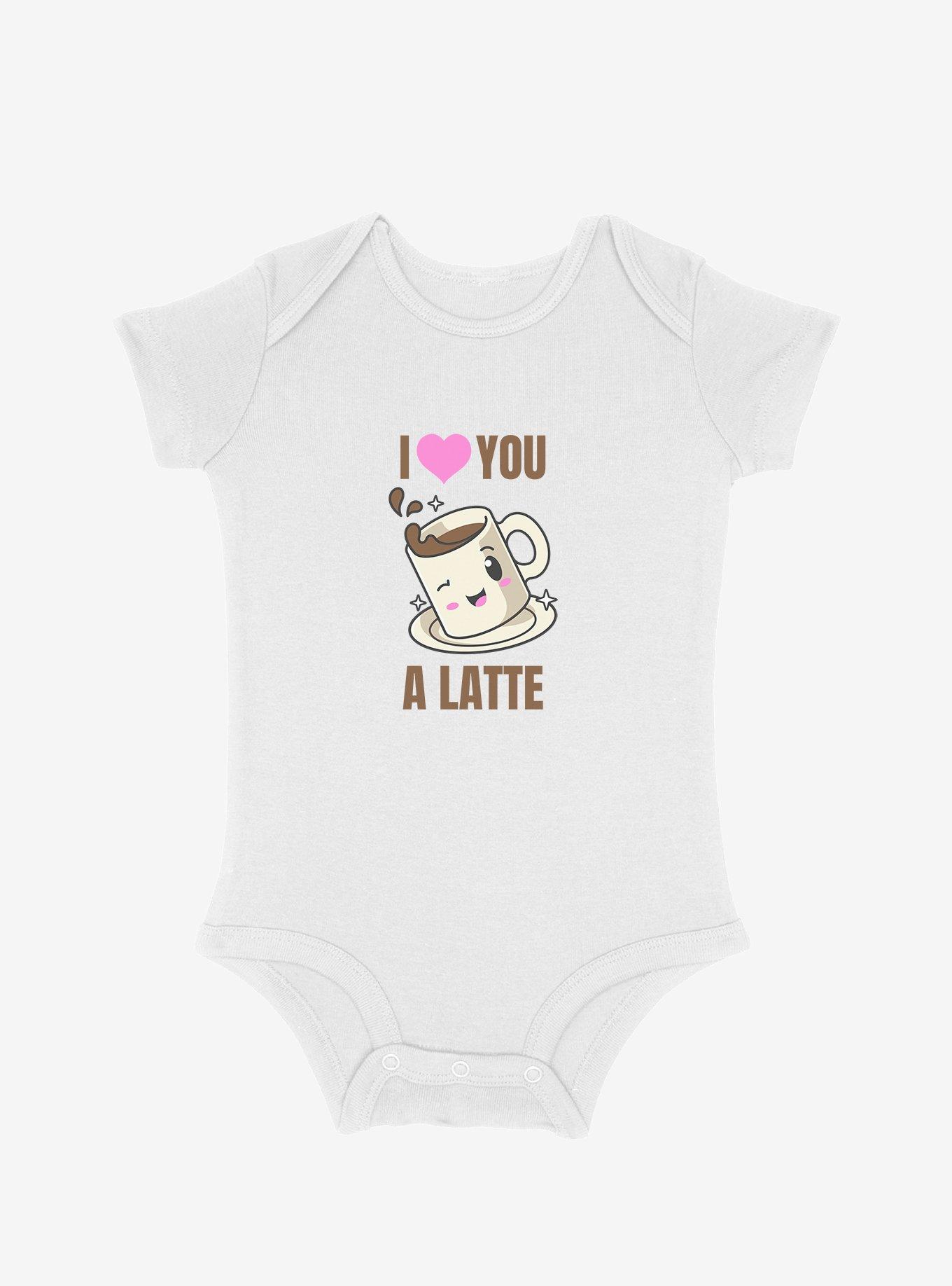 Mommy & Me I Love You A Latte Infant Bodysuit, WHITE, hi-res