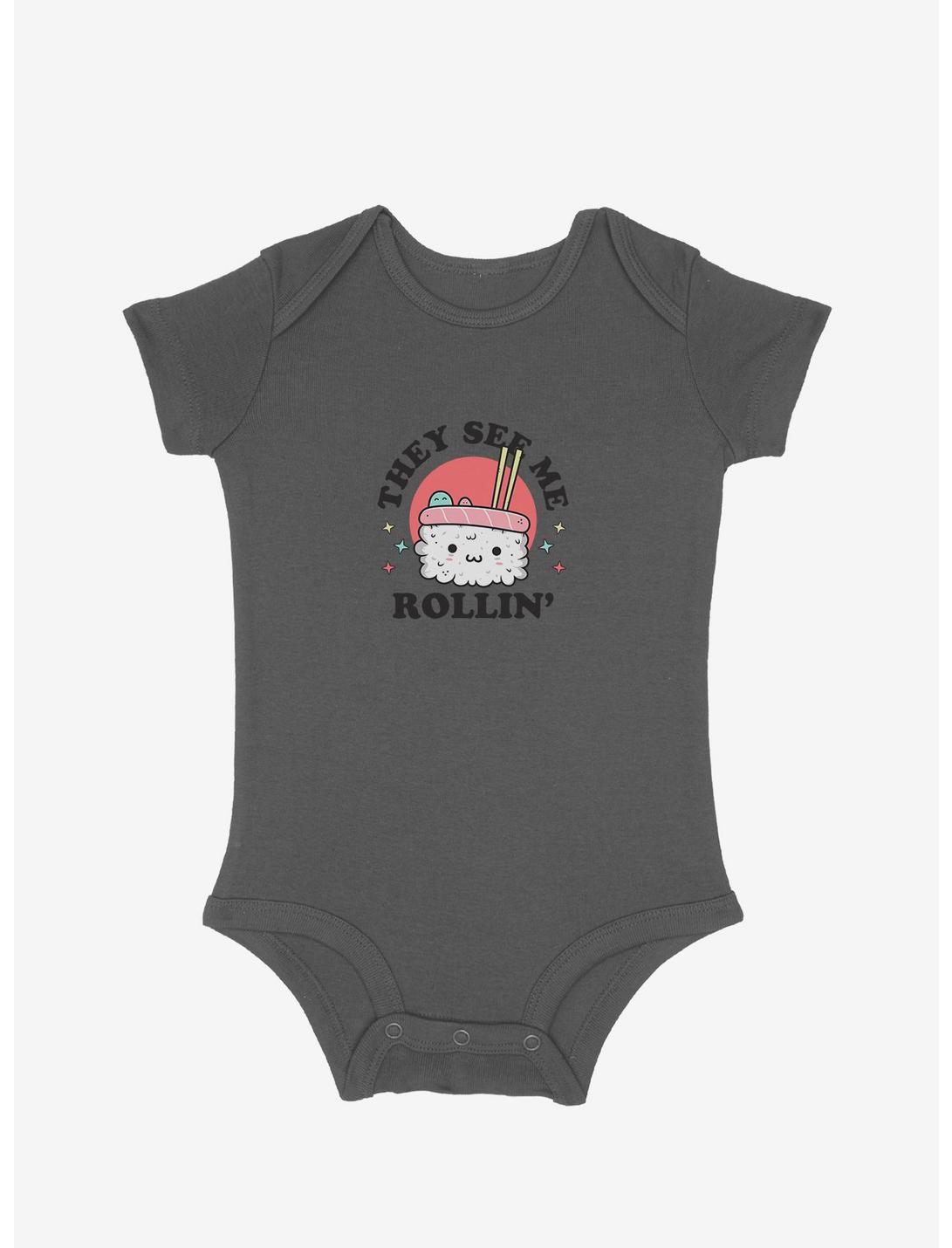 Mommy & Me They See Me Rollin' Infant Bodysuit, GRAPHITE HEATHER, hi-res