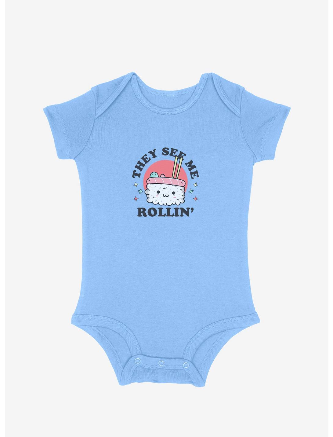 Mommy & Me They See Me Rollin' Infant Bodysuit, LIGHT BLUE, hi-res