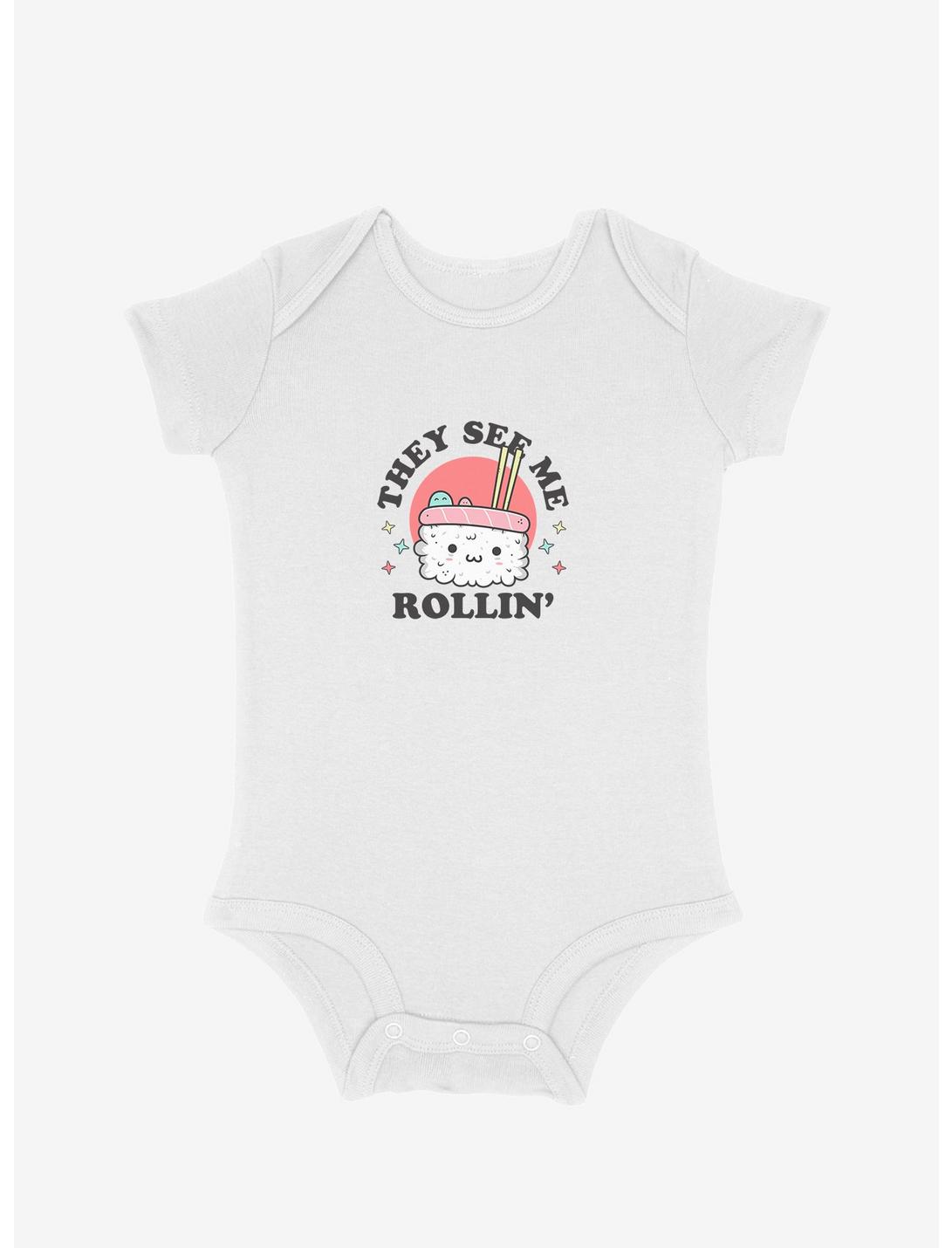 Mommy & Me They See Me Rollin' Infant Bodysuit, WHITE, hi-res