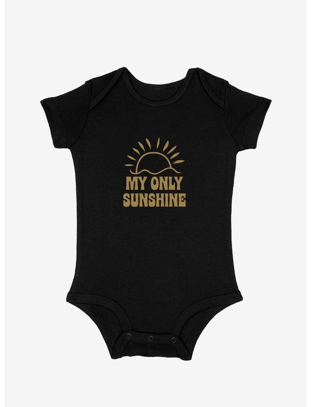 Mommy & Me My Only Sunshine Infant Bodysuit, BLACK, hi-res