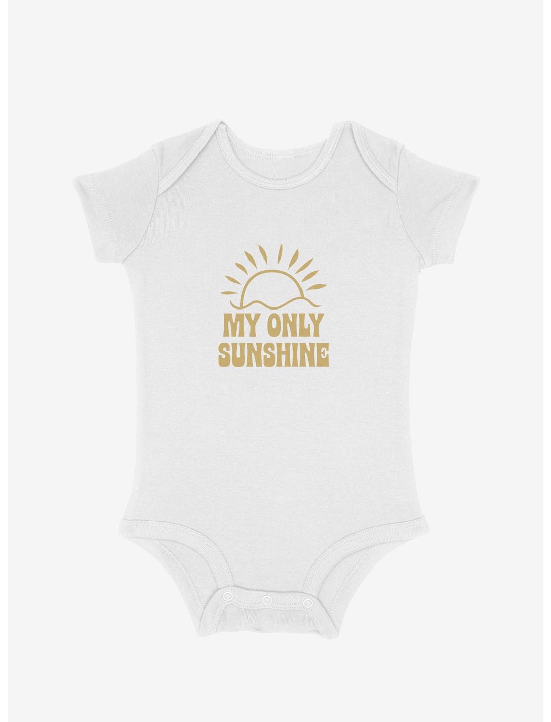 Mommy & Me My Only Sunshine Infant Bodysuit, WHITE, hi-res